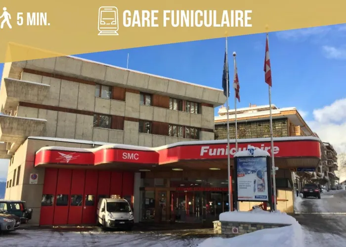 Tatil Evi Plein Ciel I Balcony I Close To Cable Cars I Car Park Crans-Montana